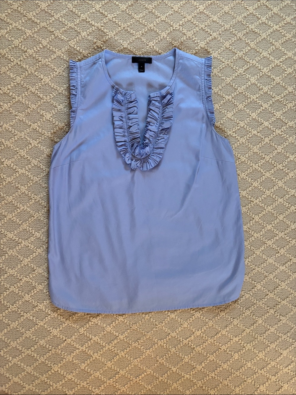 J. Crew Ruffle Trim Top